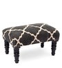 Wooden Foot Stool In Black Colour