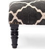 Wooden Foot Stool In Black Colour