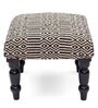 Wooden Foot Stool In Black Colour