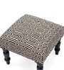 Wooden Foot Stool In Black Colour