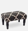 Wooden Foot Stool In Black Colour