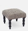 Wooden Foot Stool In Black Colour