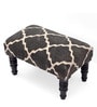 Wooden Foot Stool In Black Colour