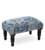 Wooden Foot Stool In Blue Colour