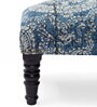 Wooden Foot Stool In Blue Colour