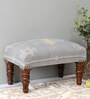 Wooden Foot Stool In Grey Colour