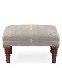Wooden Foot Stool In Grey Colour