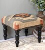 Wooden Foot Stool In Multi Colour