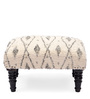 Wooden Foot Stool In Off White Colour