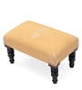 Wooden Foot Stool In Light Orange Colour