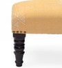 Wooden Foot Stool In Light Orange Colour
