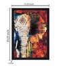 Inspired Studio Red Wood Framed Art Print
