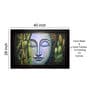 Wooden Framed Handmade Oil Painting On Canvas In Blue
