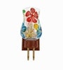 Wooden Gold Wall Lamp with Mosaic Glass