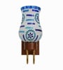 Wooden Gold Wall Lamp with Mosaic Glass