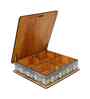 Rajwadi Wooden Handcrafted Dry Fruit Box (6" X 6")