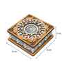 Rajwadi Wooden Handcrafted Dry Fruit Box (8" X 8")