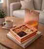 4-Section Wooden Handcrafted Dry Fruit Box (Embossed 8"X8")