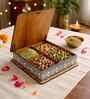 Rajwadi Wooden Handcrafted Dry Fruit Box (6" X 6")