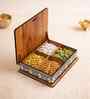 Rajwadi Wooden Handcrafted Dry Fruit Box (6" X 8")