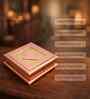 4-Section Wooden Handcrafted Dry Fruit Box (Embossed 8"X8")