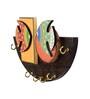 Wooden Handcrafted Astros Madhubani Fish Design Key Holder