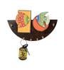 Wooden Handcrafted Astros Madhubani Fish Design Key Holder