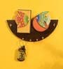Wooden Handcrafted Astros Madhubani Fish Design Key Holder