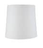 Wooden Handcrafted Natural Teak Floor Lamp with Off White Fabric Lampshade
