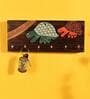 Wooden Handcrafted Tribal Art Turtle Key Holder