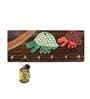 Wooden Handcrafted Tribal Art Turtle Key Holder