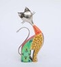 Wooden Handpainted Cat Figurine