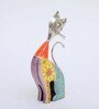 Wooden Handpainted Cat Figurine