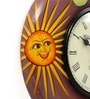 Wooden Handpainted Round Wall Clock