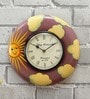 Wooden Handpainted Round Wall Clock