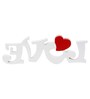 Wooden Heart Love Decorative Showpiece