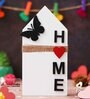 Wooden Home Heart Butterfly Decorative Showpiece Valentine Day Gift