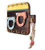 Wooden Key Holder with Bird Motifs- with Four Keyhooks