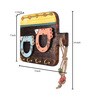 Wooden Key Holder with Bird Motifs- with Four Keyhooks