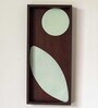 Wooden Leaflet Handcrafted Wall Decor In Recycled Wood & Iron (18 Inch)