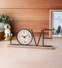 Black Wooden Metal Love Letter Clock