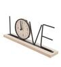 Black Wooden Metal Love Letter Clock