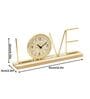 Gold Wooden Metal Letter Table Clock Love