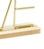 Gold Wooden Metal Letter Table Clock Love