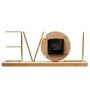 Gold Wooden Metal Letter Table Clock Love