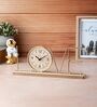 Gold Wooden Metal Letter Table Clock Love