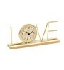 Gold Wooden Metal Letter Table Clock Love