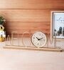 Gold Wooden Metal Letter Table Clock Welcome