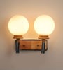 Wooden Metal Wall Light