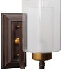 Inverted Metal Wall Mounted Uplight Sconce (Brown)